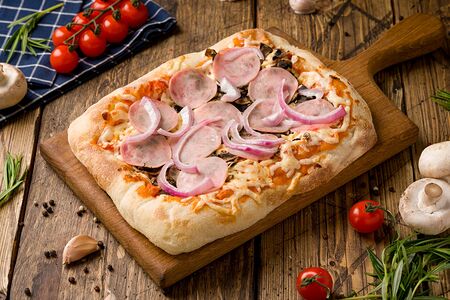 Римская пицца Ветчина-грибы