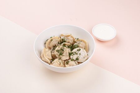 Пельмени с индейкой и сметаной