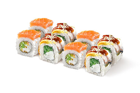 Филадельфия с лососем и угрем