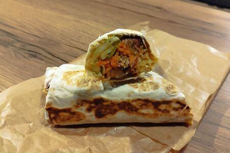 Шаверма BBQ по-американски с говядиной