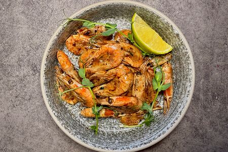 Креветка магаданская жареная