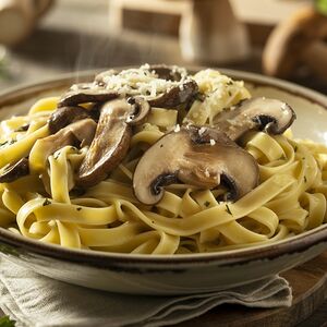 Лингвини с белыми грибами