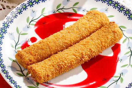 Хрустящие блинчики с печенью цыпленка