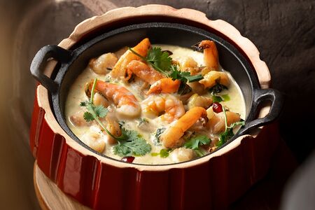 Чкмерули с креветкой