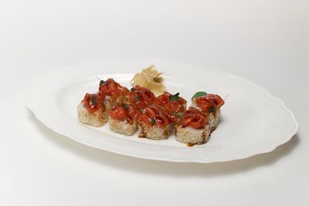 С форелью и цитрусовым соусом