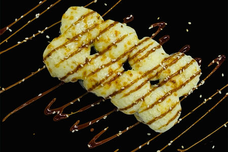 Запеченный ролл с окунем