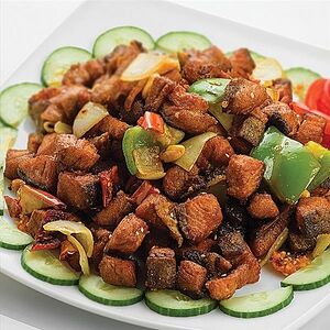 Кета обжаренная в соли