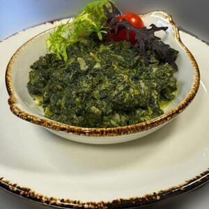 Шпинат томленный в сливках