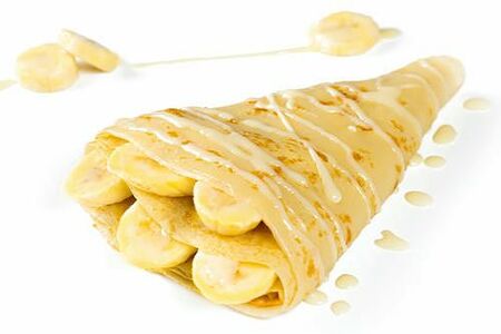 Блин банан со сгущенкой