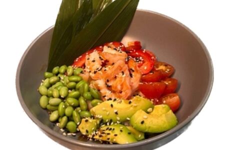 Поке с креветкой и авокадо