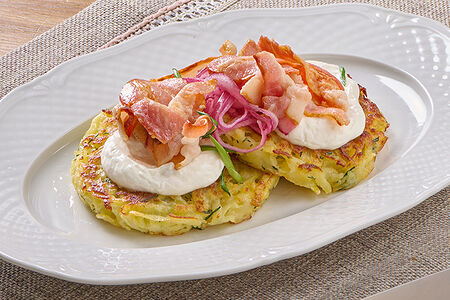 Драники с беконом