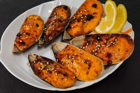 Мидии запечённые 