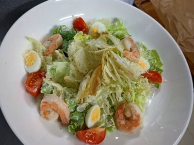 Цезарь с креветками