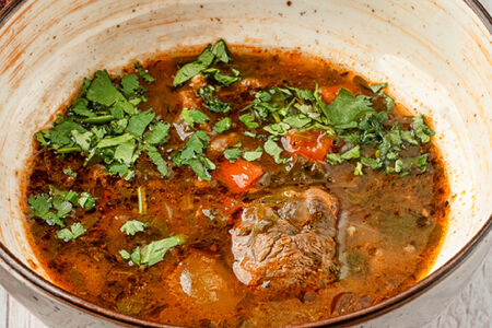 Суп с нутом и бараниной