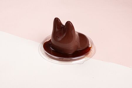 Котопудинг шоколадный