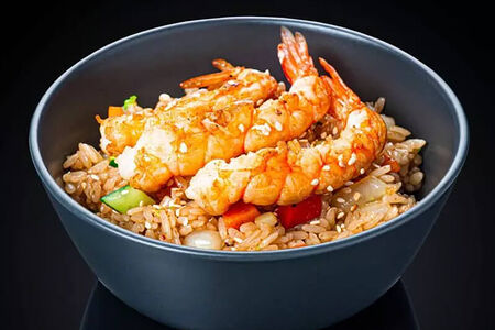 Рис с креветками