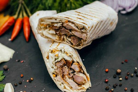 Шаурма двойная сила со свининой