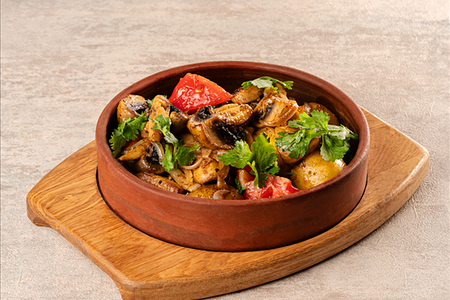 Оджахури с грибами