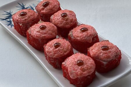 Запеченный ролл с мидиями 