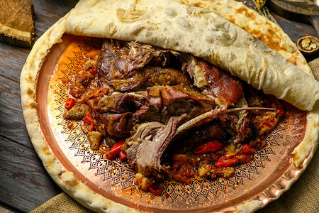 Томленая баранина в печи