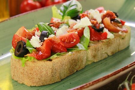 Брускетта овощная