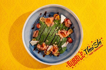 Салат с копченым лососем