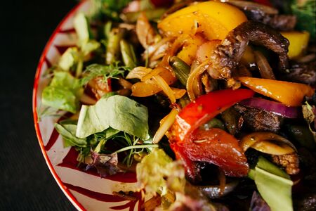 Горячий салат Душанбе 