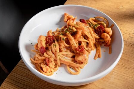 Паста с креветками