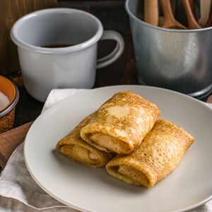 Блинчик с курицей и грибами