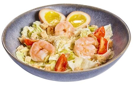 Цезарь по-азиатски с креветками