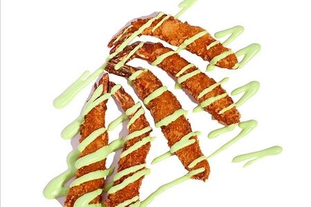 Креветки под соусом васаби