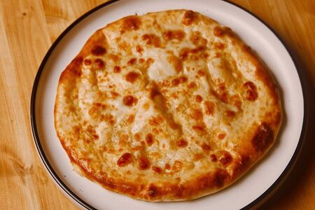 Хачапури по-мегрельски с двумя видами сыров