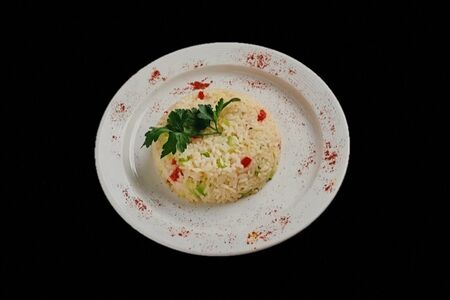 Рис отварной с овощами