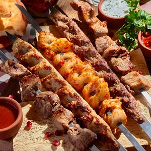 Люля-кебаб из говядины и свинины