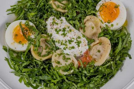 Щавелевый суп с тортеллини