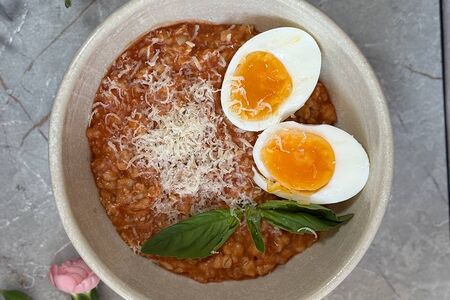 Томатная овсяная каша