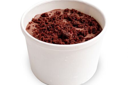 Десерт Кофейный брауни с вишней 