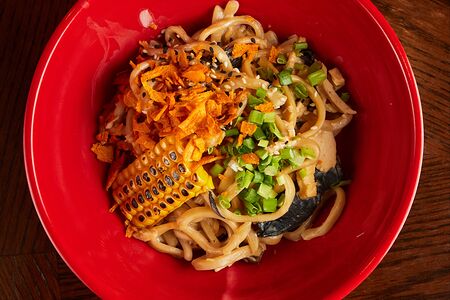 Лапша сливочная с курицей