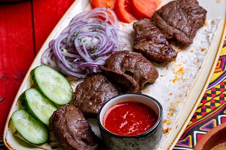 Шашлык из говяжей мякоти