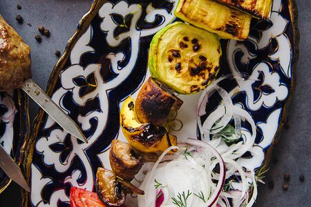 Овощи на мангале 