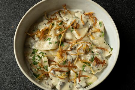 Вареники ручной лепки с картофелем