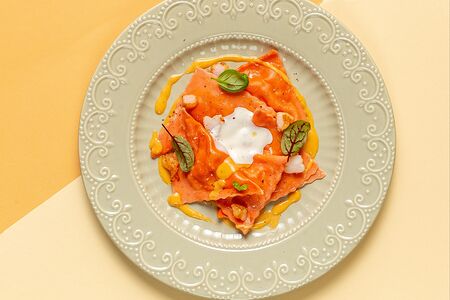 Равиоли с креветками