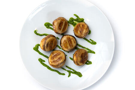 Грибы на гриле