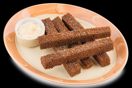 Хрустящие ржаные гренки