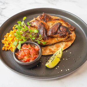 Цыпленок корнишон со сладкой кукурузой