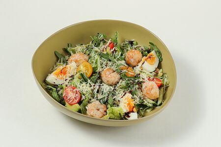 Руккола креветки