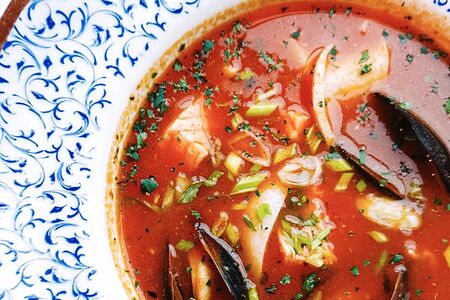 Суп с морепродуктами