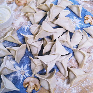 Вареники с картофелем и грибами