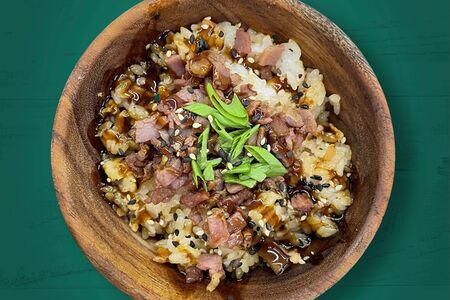 Рис терияки с беконом