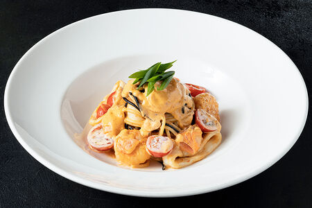 Спагетти с морепродуктами